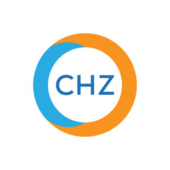 Elegant Monogram Logo Design with Decorative Frame – CHZ Luxury Brand Identity Icon
