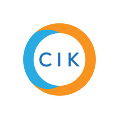 Elegant Monogram Logo Design with Decorative Frame – CIK Luxury Brand Identity Icon
