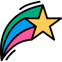 Retro Shooting Star