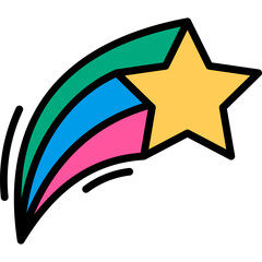 Retro Shooting Star