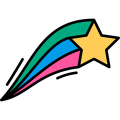 Retro Shooting Star
