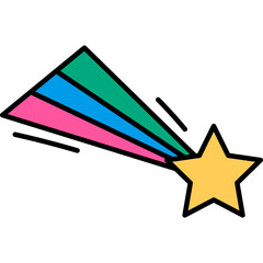 Retro Shooting Star