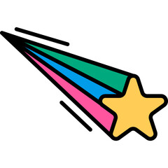 Retro Shooting Star