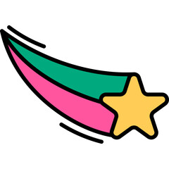 Retro Shooting Star