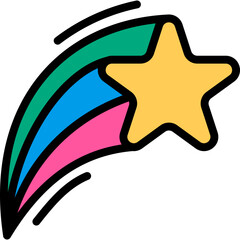 Retro Shooting Star