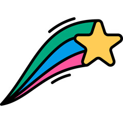 Retro Shooting Star