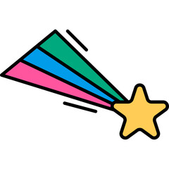 Retro Shooting Star