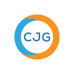 Elegant Monogram Logo Design with Decorative Frame – CJG Luxury Brand Identity Icon
