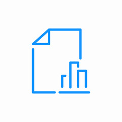 data report icon sign vector