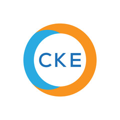 Elegant Monogram Logo Design with Decorative Frame – CKE Luxury Brand Identity Icon
