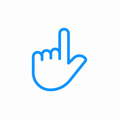 Obraz premium index finger up icon sign vector
