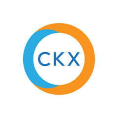 Elegant Monogram Logo Design with Decorative Frame – CKX Luxury Brand Identity Icon
