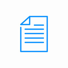 text document icon sign vector