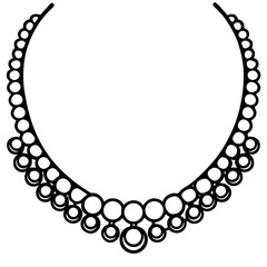 Antique Necklace Silhouette