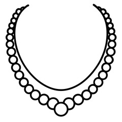 Antique Necklace Silhouette
