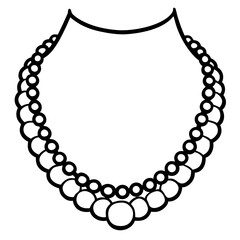 Antique Necklace Silhouette