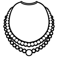 Antique Necklace Silhouette