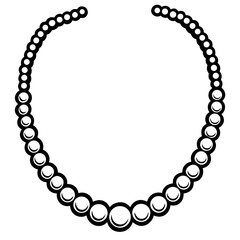 Antique Necklace Silhouette