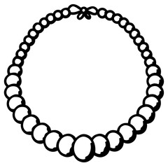 Antique Necklace Silhouette