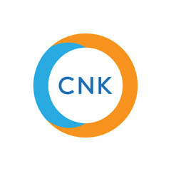 Elegant Monogram Logo Design with Decorative Frame – CNK Luxury Brand Identity Icon
