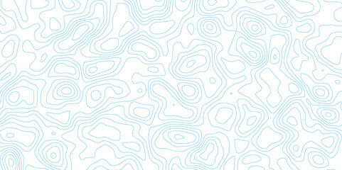 Abstract Blue Map-Like Contour Background with Minimal Topographic Flow.