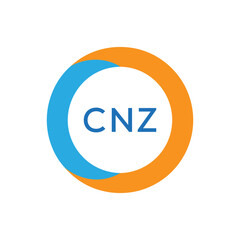 Elegant Monogram Logo Design with Decorative Frame – CNZ Luxury Brand Identity Icon
