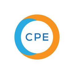 Elegant Monogram Logo Design with Decorative Frame – CPE Luxury Brand Identity Icon
