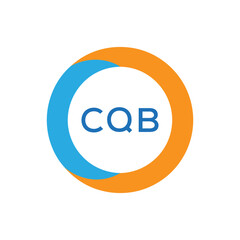 Elegant Monogram Logo Design with Decorative Frame – CQB Luxury Brand Identity Icon
