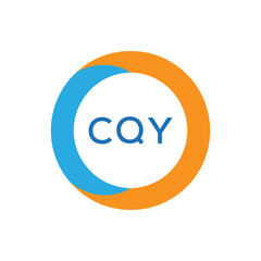 Elegant Monogram Logo Design with Decorative Frame – CQY Luxury Brand Identity Icon
