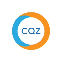 Elegant Monogram Logo Design with Decorative Frame – CQZ Luxury Brand Identity Icon
