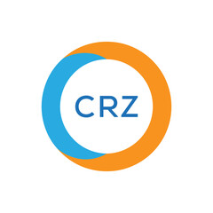 Elegant Monogram Logo Design with Decorative Frame – CRZ Luxury Brand Identity Icon
