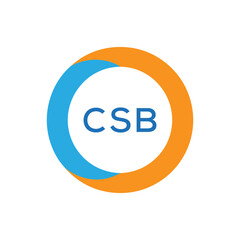 Elegant Monogram Logo Design with Decorative Frame – CSB Luxury Brand Identity Icon

