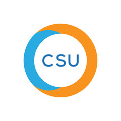 Elegant Monogram Logo Design with Decorative Frame – CSU Luxury Brand Identity Icon

