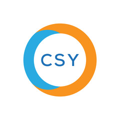 Elegant Monogram Logo Design with Decorative Frame – CSY Luxury Brand Identity Icon
