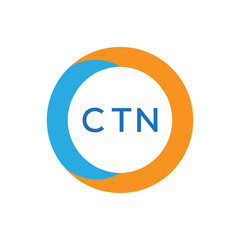 Elegant Monogram Logo Design with Decorative Frame – CTN Luxury Brand Identity Icon
