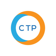 Elegant Monogram Logo Design with Decorative Frame – CTP Luxury Brand Identity Icon
