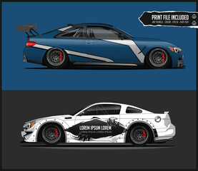 Custom Car Wraps Designs for Racing Cars Two