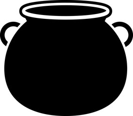 Halloween Witch Potion Cauldron silhouette vector.
Witch Cauldron with magic potion icon isolated. 
witch pot of boiling potion design.
Witch Poison Cauldron. 
witch's brew.
Transparent background. 