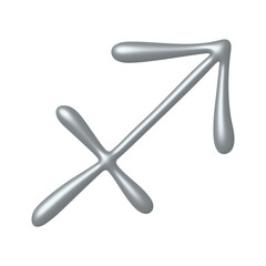 3d sagittarius zodiac sign Astrology clipart Element for design