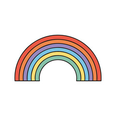 Weather Vector Icons &ndash; Rainbow icon, suitable for infographics and app designs