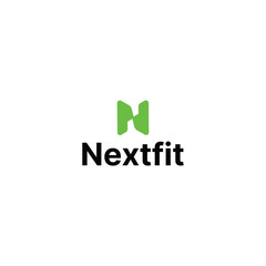 N letter fitness logo design