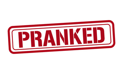 Fototapeta premium PRANKED red stamp text vector, rubber stamp