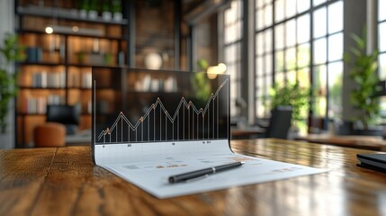 Projected graph on documents in modern office