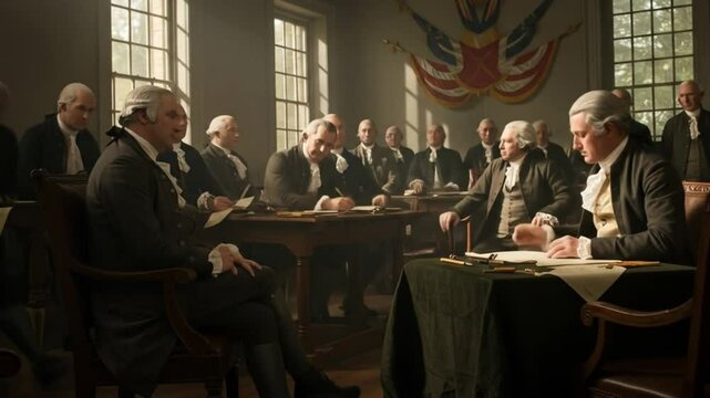 Signing of the Declaration of Independence ceremony