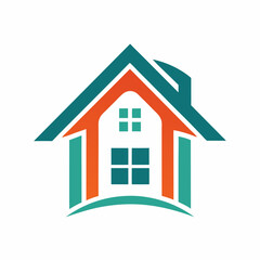 House Logo Design Simple Illustration of a Home Isolated Suitable for Real Estate or Construction Branding