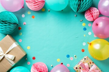 Celebratory Party Decorations and Gifts Arrangement for Special Occasions