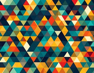 Bold Geometric Pattern Design with Sharp Angular Shapes and Modern