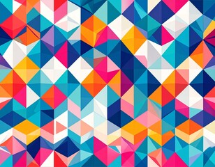 Bold Geometric Pattern Design with Sharp Angular Shapes and Modern