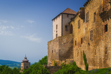 Obraz premium View to the ruins of castle in Lipnice nad Sázavou