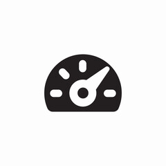meter dashboard icon sign vector